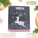 Laminated "White Deer" package 11.5 x 14.5 x 6 cm