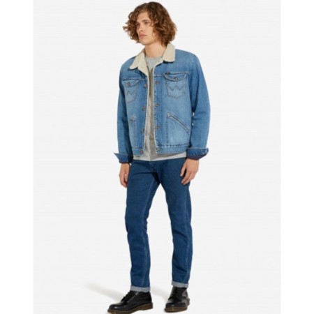 Wrangler 124MJ Sherpa jeans jacket, size 44-46 (W4MSUG10K)-2