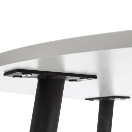 Table uranus chip/metal, white/black 90x90x77 cm-4