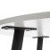 Table uranus chip/metal, white/black 90x90x77 cm
