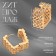 Earrings Metal "Accord" Ornament, Square, Color Gold