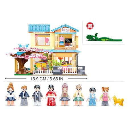 Designer Pink Dream "Country Cottage", 1029 parts-1