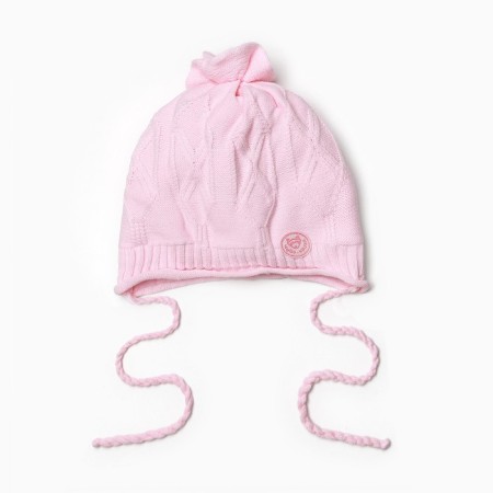 Children's hat, pink color, size 38-40