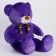 Soft toy "Bear", purple color
