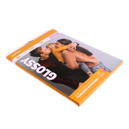 Photo paper for jet print A4, 50 sheets Perfeo, 170 g/m2, one -sided, glossy-2
