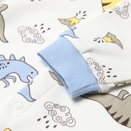 Nursery blouse, white/dino color, height 74 cm-2