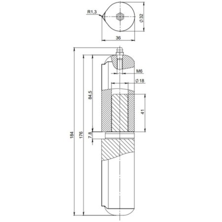 Weld loop Fuaro T1/180-32, 32x80 mm, with oil, 1 pc.-1