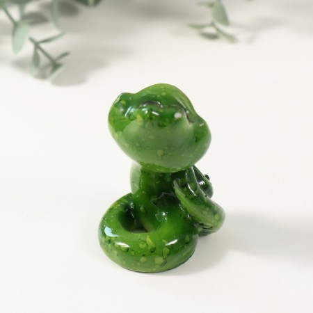 Souvenir Polystone Lak "The Fun Snake shows the tongue" 5x4.8x7 cm-2