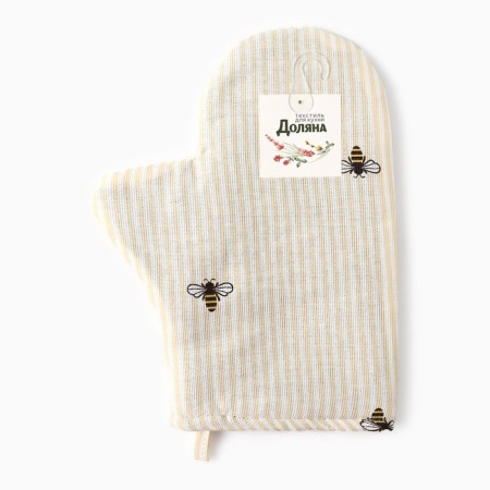 The mitten-output of the "bees" is 20x27cm, the moward is 164 g/m2, 100% HL-3