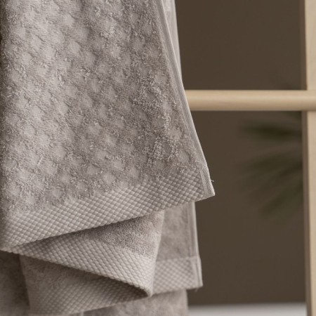 Terry towel Pasionaria "Memo", 450 gr, size 30x50 cm, color light gray-2