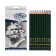 Pencils are an artistic set of 12 pieces (2h, h, hb, b, 2b, 3b, 4b, 5b, 6b, 8b, 10b, 12b)