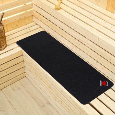 Bath sunbed gray 145x50 with embroidery "Dashed me completely"-4