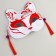 Kitsune carnival mask, red color