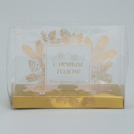 Box for the captake “Believe in the Dream”, gold, 8 x 16 x 11.5 cm, New Year-2