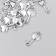 Decor for creativity Metal "Key from the heart" silver 1.6x0.7 cm