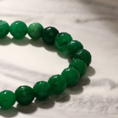 Bracelet ball No. 8 faceted "agate" under chrysoprase, 5.5 cm-2