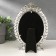 Photo frame Plastic 13x18 cm "Empire" Pearls and Rhinas, silver 26x17.7 cm
