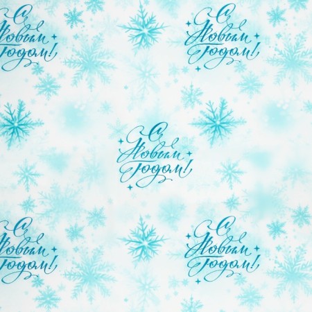 Paper Pacific, New Year's packaging "Frosty snowflakes", 50 x 66 cm.-2