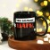 New Year! Homeleon mug New Year's ceramic “The more balls!”, 350 ml, black color