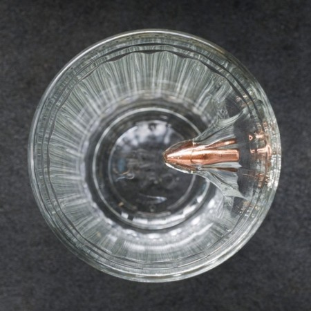 A glass faceted with a “impenetrable. Kraft” bullet, 250 ml-7