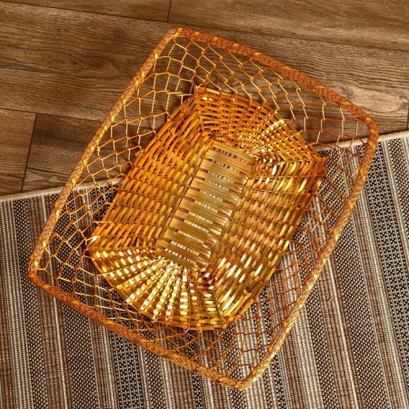 Fruit basket "Aliya" aluminum, 48x38x10 cm-1