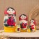 Matryoshka "Lada", red scarf, 5 puppet, 12 cm
