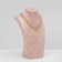 Bust for jewelry, 14.5 × 24.5 × 9, h = 24.5 cm, pink color