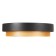 Luer with PDU "REGO" LED 120W 3000-6000K Black-gold 50x50x10 cm Bayerlux