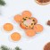 Set of candles of tea aromatic, 6 pcs, orange, new year