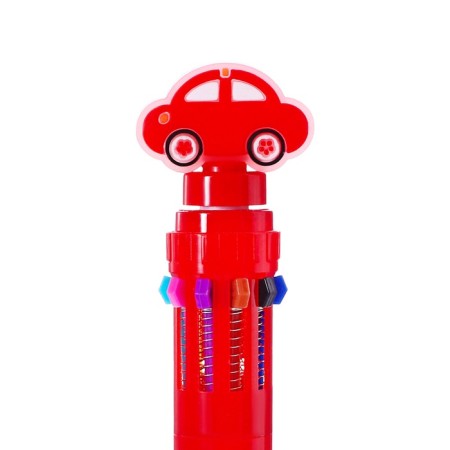 Multi-color ballpoint pen Calligrata "Schepinner", automatic, 10 color, node 0.7 mm, red-3