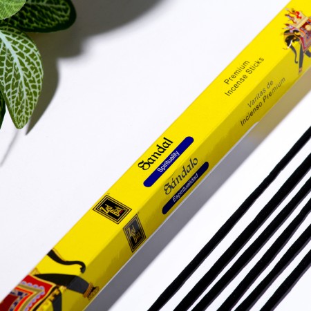 Incense Zed Black "Sandal Sandal", 20 wands in the pack, hexagon-1