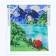 Diamond mosaic with full filling on the canvas "Mountain Lake", 40 x 50 cm