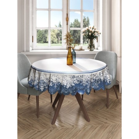 The tablecloth “Snow spruce”, round, Saten, d = 150 cm-2