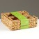 A set of 3 baskets "Golden Kolos", 26 x 9 cm, water hyacinth