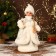 Snow Maiden "in a white fur coat and hat" moves, 40 cm