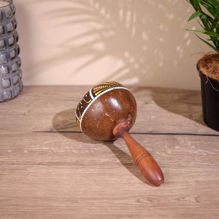 Souvenir musical instrument Marakas "Turtle" 22x11x6 cm mix-1