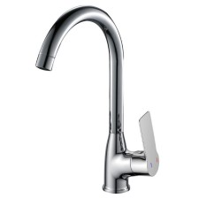 Rossinka RS27-23 kitchen mixer, one-handed, with a high swing pour, chrome