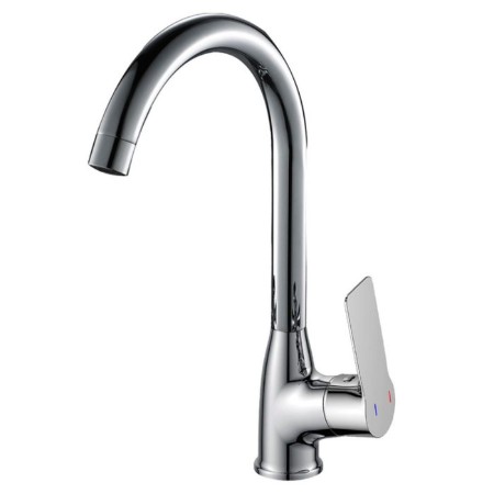 Rossinka RS27-23 kitchen mixer, one-handed, with a high swing pour, chrome