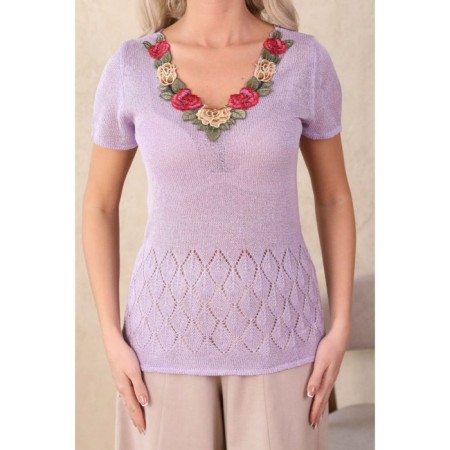 Female jumper, size 44, lilac color-1