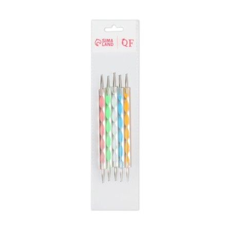 Dots are bilateral, 5 pcs, 13 cm, d = 0.5/1/1.5/2/3 mm, multi -colored-3