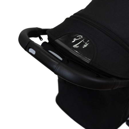 Walking stroller Sweet Baby Compatto, Black color-11
