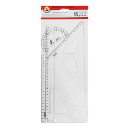 Geometric large kit KOH-I-NOOR, transparent