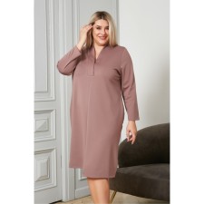 Female dress, size 64, brown-pink color