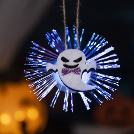 LED toy "Ghost" 10 cm, batteries AG13x3, glow of multi