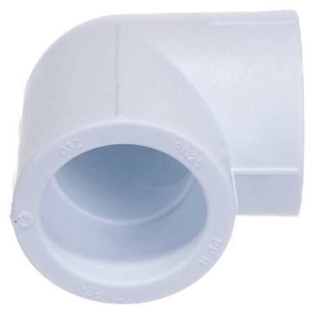 Aqualink square, polypropylene, d = 32 mm, 90 °-2