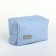 Textura zipper cosmetic bag, blue color