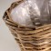 Kashpo wicker, d25xh20cm, gray, rattan