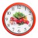 Wall clock, series: kitchen, "vegetables", smooth move, d-26.5 cm