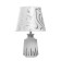 Board lamp "Nicole" E14 40W silver white 20x20x33cm