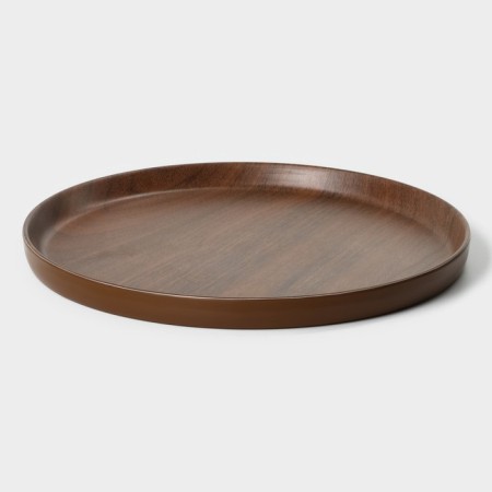 Nastel dish, d = 20.5 cm, brown color-1